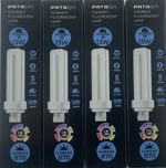 4 x 13 Watt G24q-1 4 pin COOL WHITE 13W 4000K PLCE LAMP Dulux DE Lynx DE Patron