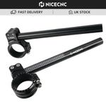 Universal for 50mm Fork Tubes Handle Bar 7° Degree Removable Clip-Ons Handlebar