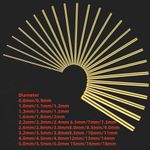 Brass Round Bar Rod H62 Dia 0.8mm 0.9mm 1mm 1.1mm 1.2mm 1.3mm 1.4mm 1.5mm - 80mm