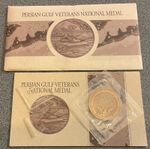US MINT,PERSIAN GULF VETERANS NATIONAL BRONZE MEDAL,COA.EXCELLENT CONDITION.L1