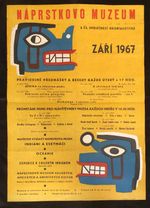 Prague -Náprstek Museum of Asian, African & American Cultures 1967 Events Poster