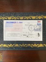 Pearl Harbour Anniversary Cover SIGNED By Pilot Zenji Abe. Rare.