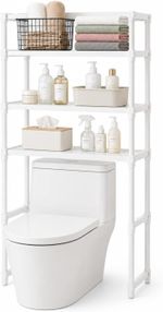 Over The Toilet Storage Rack Shelves Bathroom Organizer Shelf Space Saver 3 Tier
