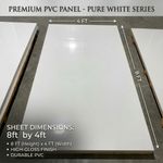 White PVC Hygiene Wall Cladding Sheet 1220mm x2440 Panel Hotel Food 3mm Thick