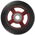 Iron and Rubber Heavy Duty Wheel for Garden Cart Easy Install Replacement