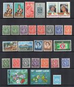 St. Lucia - Selection of Mint Stamps (MInt Hinged & Mint Never Hinged)