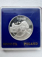 1989 5000 Zlotych Poland Torun Silver Proof Coin In Original Capsule PRL
