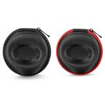 2 Pack Watch Travel Cases Single Watch Storage Boxes with Zipper for Wristwatch.