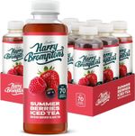 12x 500ml Harry Brompton's London Real Iced Black Tea Summer Berries Drink