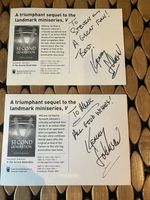 V visitors Second Generation Autographed Postcards Author Kenneth Johnson RARE