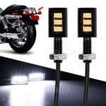 Pair Universal LED Number Plate Tail Tidy Lights Car Motorcycle Bolt Light Lamp.