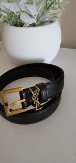 Beautiful  YSL Leather Ladies Belt Fit Size 10/12 and 3cmWide