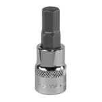 Sealey Hex Socket Bit 9mm 3/8"Sq Drive Forged Chrome Vanadium - SBH012