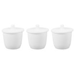3Pcs Durable Ptfe Lab Crucibles for Melting Jewelry and Chemical Analysis