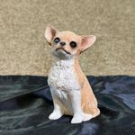 Vintage Sandicast Chihuahua Fawn 2006 Brue MS200 Sitting Dog Figurine