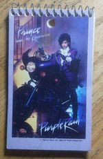 VINTAGE 1984 PRINCE PURPLE RAIN NOTEPAD FROM ALBUM AND MOVIE NEW UNUSED