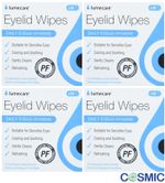 4 X Lumecare Cleansing Daily Eyelid Wipes Hygiene Cooling & Soothing - 20 Wipes