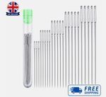 25pcs Large Eye Sewing Needles Steel Hand Sewing 5 Sizes Embroidery