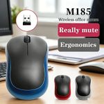 Logitech M185 Wireless Optical Mouse + USB Receiver Fit Compact PC Laptop Mouse