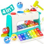 Toys for 1 Year Old Boys Girls Medium, Multicoloured Hammer & Pounding