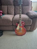Les Paul Epiphone  Sunburst With Stand And Gig Bag Left Handed