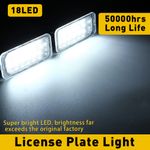 2x LED Licence Number Plate Light For Ford Fiesta Focus C-Max Kuga Mondeo Jaguar
