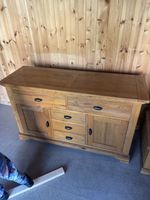 Solid wood sideboard with drawers & cupboards, rustic TV unit, storage