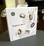 RingConn Gen 3 Smart Ring Activity Tracker Gold Size 10 w/ Charging Case & Box
