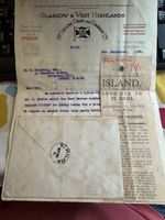 ST KILDA 23 AUG 1930 COVER DUNARA CASTLE POSTMASTER EVACUATION POSTAL HISTORY
