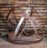 3 x Reclaimed Metal Whisky Barrel Hoops / Bands Rings as seen on Alan Titchmarsh