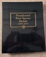 2007 - 2016 Complete First Spouse Bronze Medal Set w 2477 Whitman Album