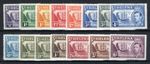 St Helena 1938-44 set to 10s + 8d shade SG 131-40 + 136b MH