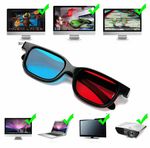 3D Red Blue Glasses Black Frame Best For Home Cinema Theatre Samsung TV Screen