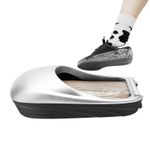 Automatic Shoe Cover Dispenser Machine with 1Roll Overshoe Film (Silver) 
