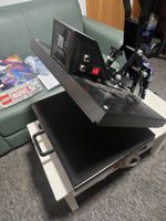 Manual Clamshell Heat Press for T-shirts/Garments, Metal, Digital Display