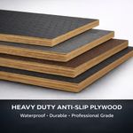 Anti Slip Phenolic Plywood Sheet Black Hex / Brown Mesh Buffalo Board Flooring