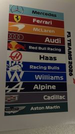 Formula 1 teams 2026 Stickers Printed  And Cut on  Glossy Paper stickers  9.5cm