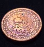 1811 Bristol Penny Token Ship Copper Conder Provincial Token Rare Georgian Coin