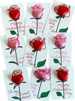 CHOCOLATE CARDS! 'Rose' themed cards with chocolates. Wedding etc. Personalise!