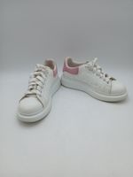 Alexander McQueen Women's Oversized White Pink Leather Trainers Size 40