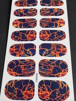NAIL ART WATER DECALS FULL SET OF 14 ABSTRACT STYLE   FULL NAIL DECALS YSD009