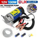 12V Electric Car Diesel Fuel Pump Oil Transfer Extractor Fluid Siphon Pump 100W