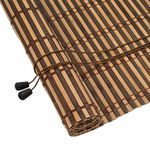 Roller Blind Adjustable Brown Bamboo Modern Cover Room Light Control  vidaXL