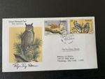 Rwanda 1985 #1226-1229 Audubon’s Birds - 2 FDCs