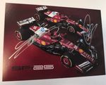 2025 SCUDERIA FERRARI F1 SF-25 ORIGINAL POSTCARD 15x21 SIGNED LECLERC & HAMILTON