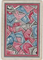 c1870  single PLAYING CARD  SQUARE CORNERS NO INDICES E