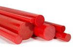 Polyurethane Rod Bar 90A Shore | All Diameters | Red