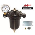 FILTER KING V8 CARBURETTOR FUEL PRESSURE REGULATOR + 8mm TAILS + FUEL GAUGE