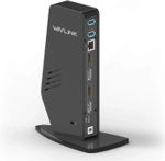 WAVLINK USB C Docking Station Dual 4K HDMI DP 65W PD Laptop Charger