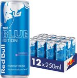 Red Bull Energy Drink  Blue Edition Juneberry 250 ml x12 Pack-